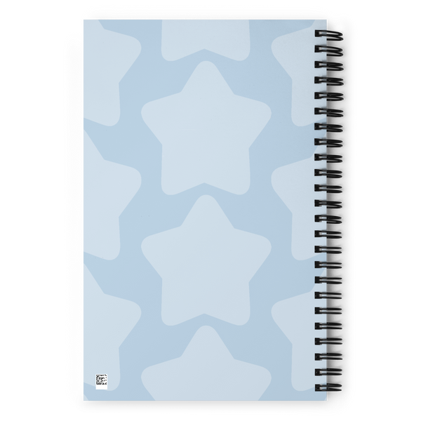Star Pattern Spiral Notebook