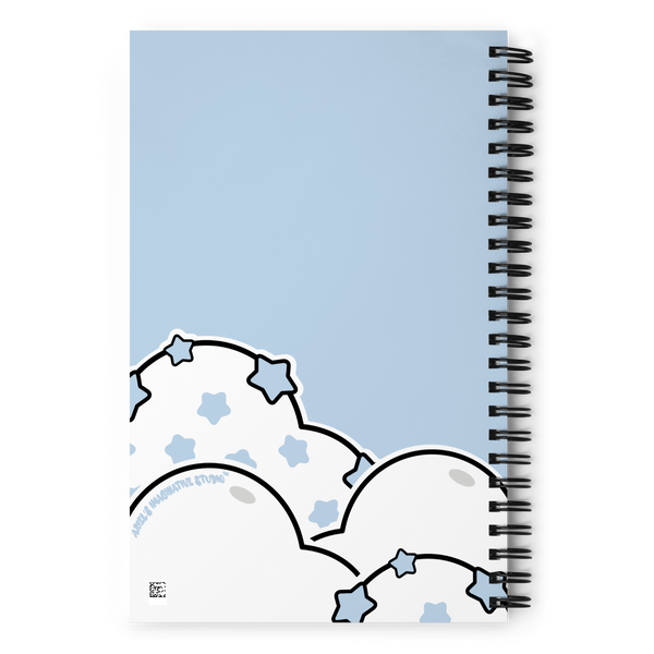 Kawaii Vampy Clouds Spiral Notebook