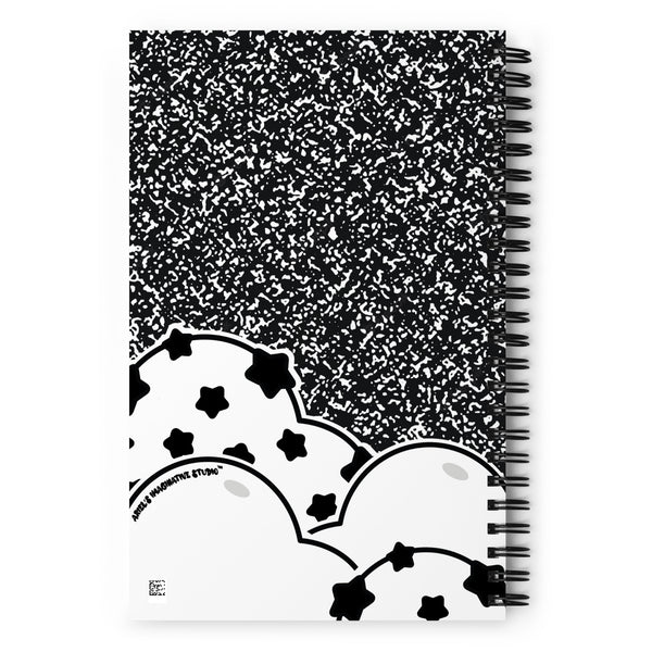 Kawaii Vampy Clouds Spiral Notebook