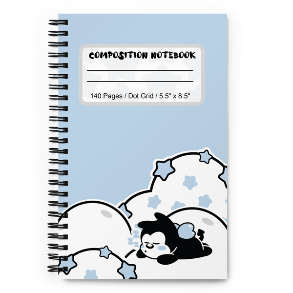 Kawaii Vampy Clouds Spiral Notebook