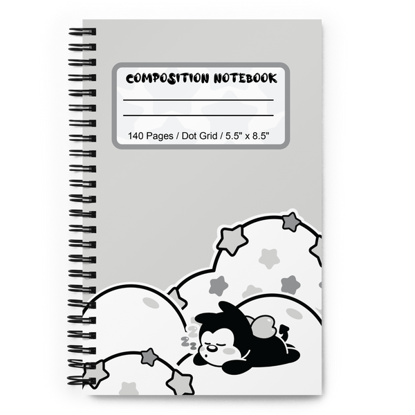 Kawaii Vampy Clouds Spiral Notebook