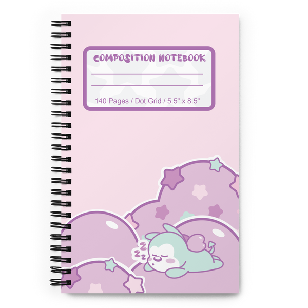 Kawaii Vampy Clouds Spiral Notebook