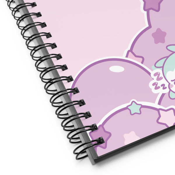 Kawaii Vampy Clouds Spiral Notebook