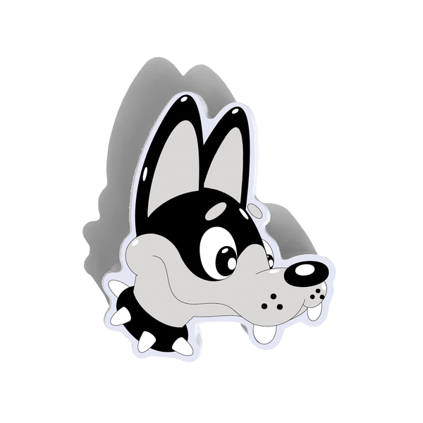 Dobby the Dog Sticker - Gray & Black (Limited Edition)