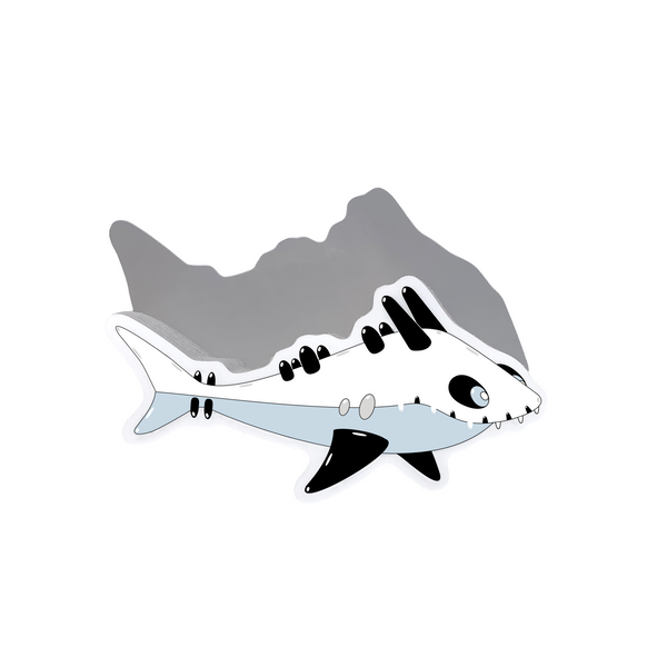 Bone Jaws the Shark Sticker