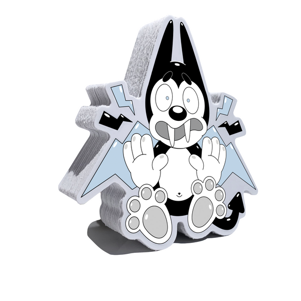 Vampy the Dog Shocked! Sticker