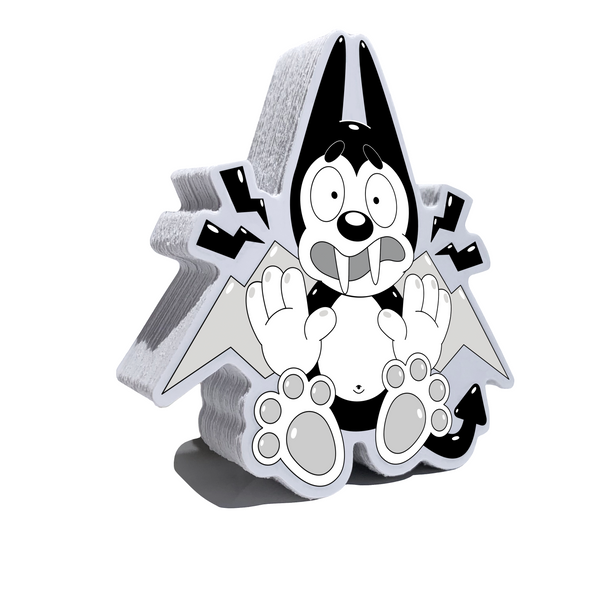 Vampy the Dog Shocked! Sticker