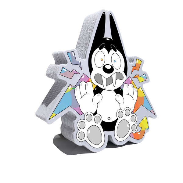 Vampy the Dog Shocked! Sticker