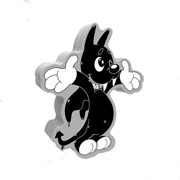 Vampy the Dog Imagination Sticker