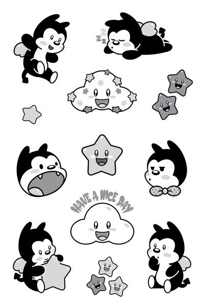 Kawaii Vampy Sticker Sheet