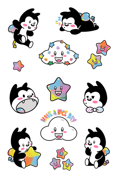 Kawaii Vampy Sticker Sheet