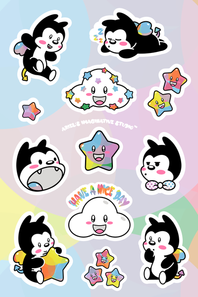 Kawaii Vampy Sticker Sheet