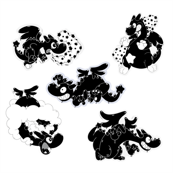 Buster the Dragon Sticker Pack