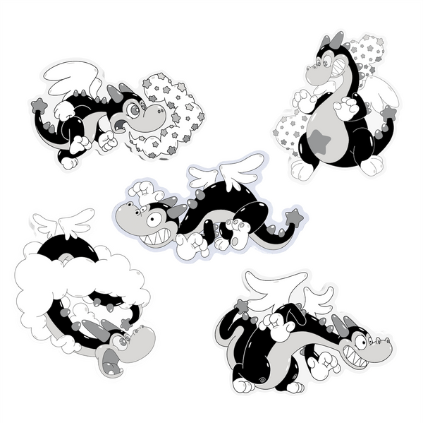 Buster the Dragon Sticker Pack