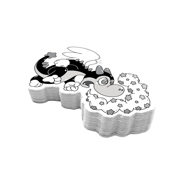 Buster the Dragon Lil' Puff Sticker