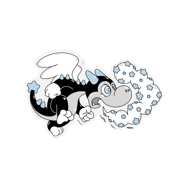 Buster the Dragon Lil' Puff Sticker