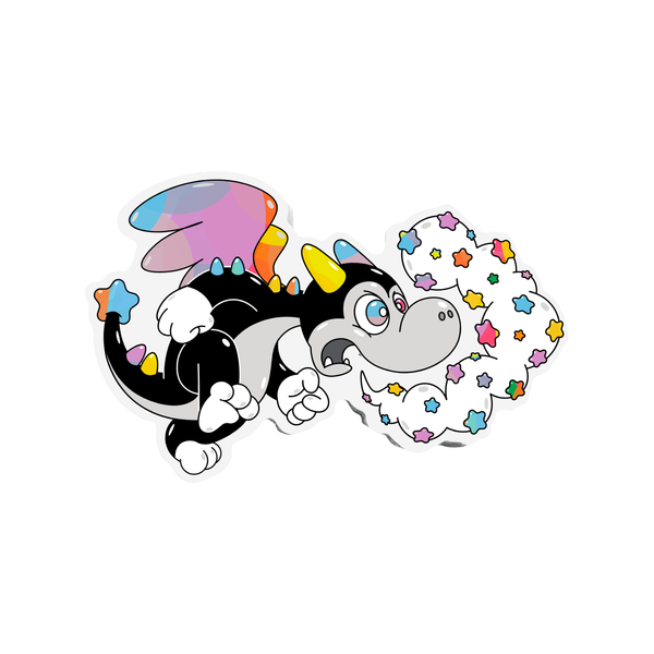 Buster the Dragon Lil' Puff Sticker