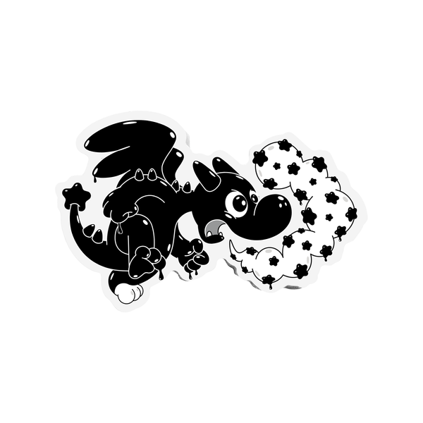 Buster the Dragon Lil' Puff Sticker
