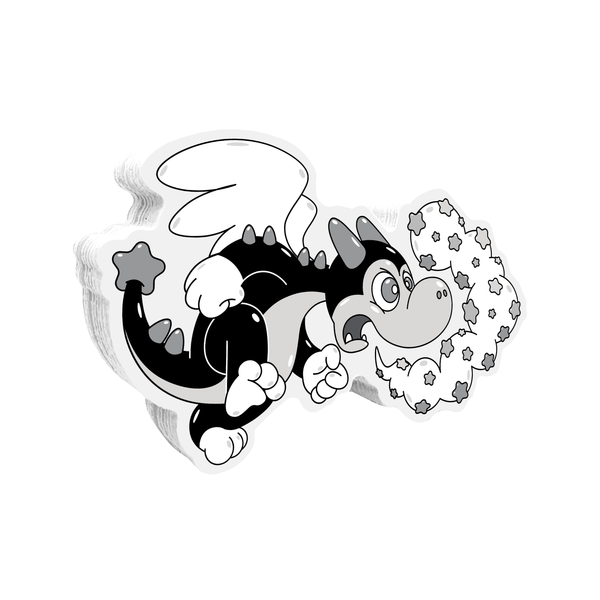 Buster the Dragon Lil' Puff Sticker