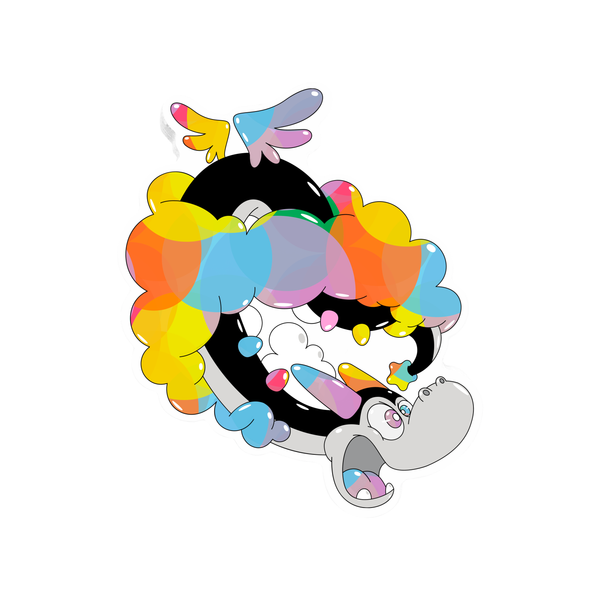 Buster the Dragon Sky Dragon Sticker