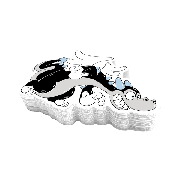 Buster the Dragon Sneaks Sticker
