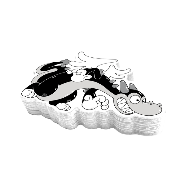 Buster the Dragon Sneaks Sticker