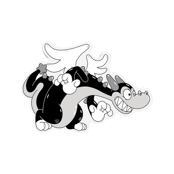 Buster the Dragon Sneaks Sticker