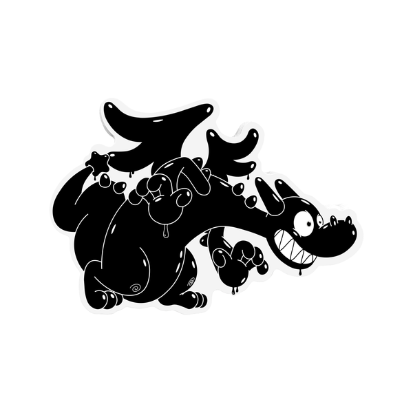 Buster the Dragon Sneaks Sticker