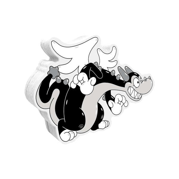 Buster the Dragon Sneaks Sticker