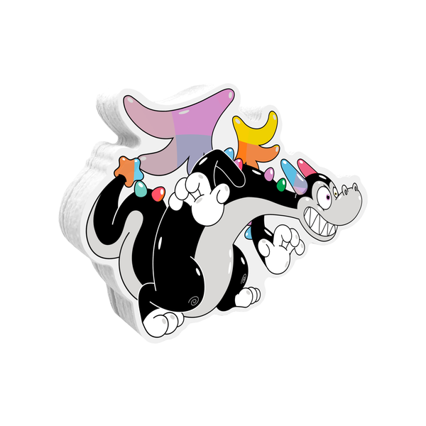 Buster the Dragon Sneaks Sticker