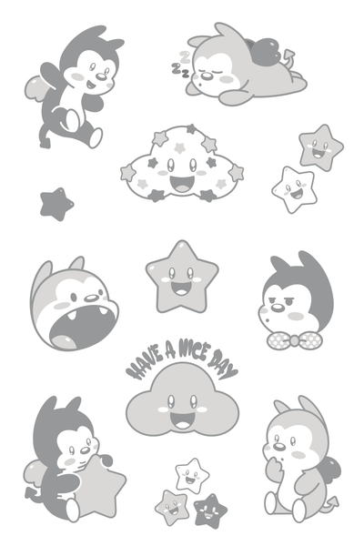 Kawaii Vampy Sticker Sheet