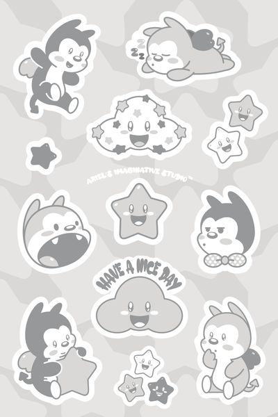 Kawaii Vampy Sticker Sheet