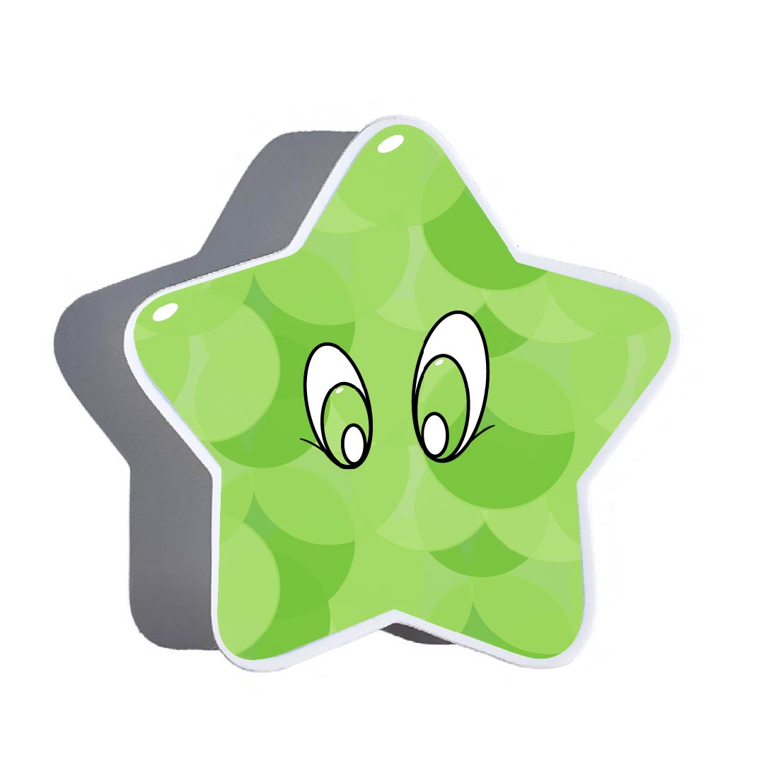 Star Crystal Sticker - Green (Color! Collection)