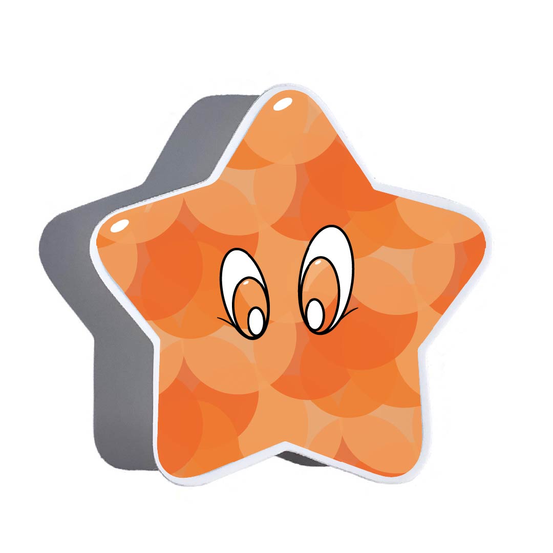 Star Crystal Sticker - Orange (Color! Collection)