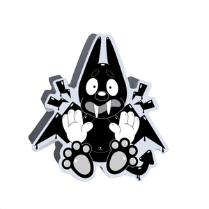 Vampy the Dog Shocked! Sticker (Inked! Collection)