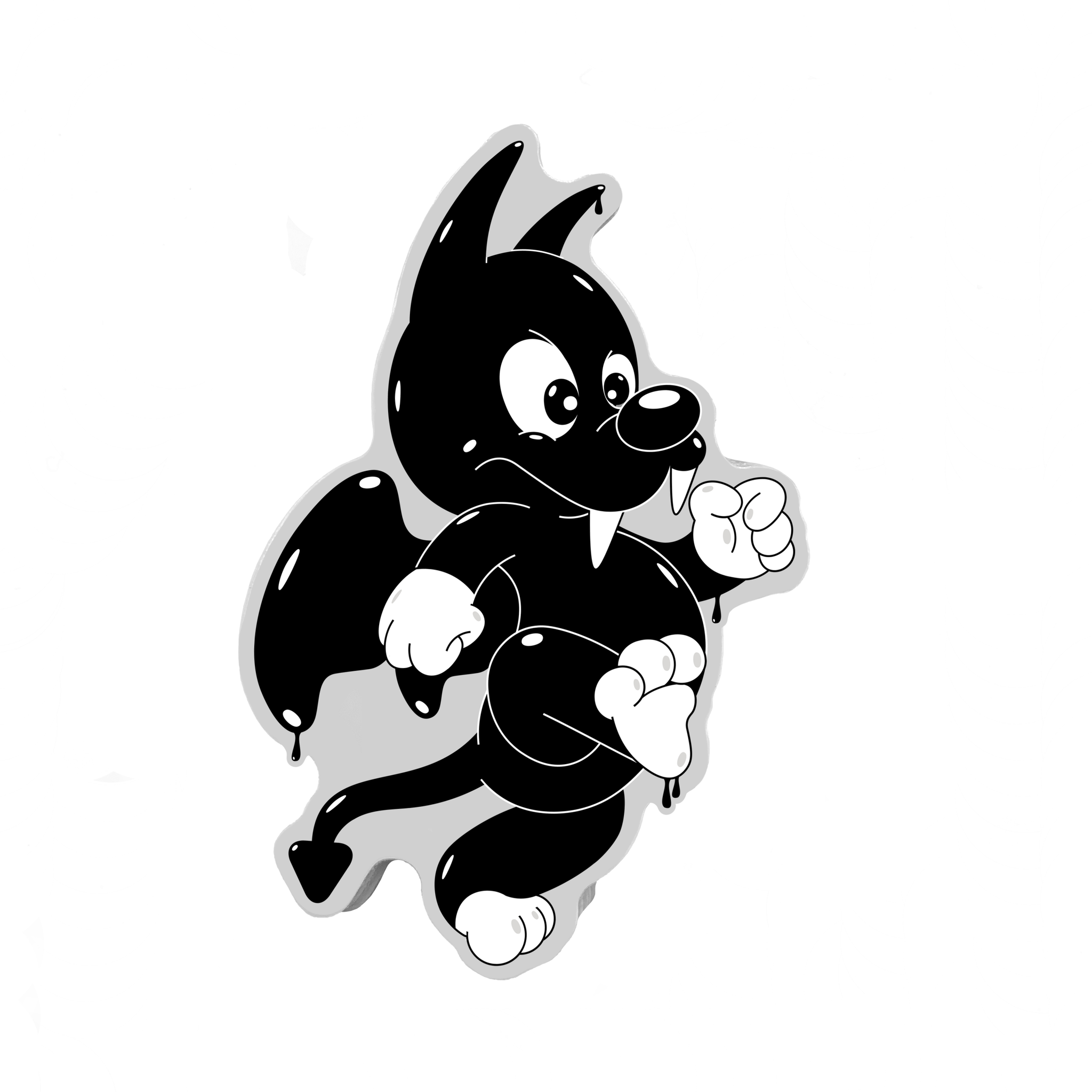 Vampy the Dog Lil' Champ Sticker (Inked! Collection)