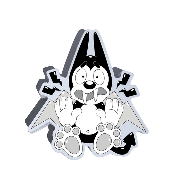 Vampy the Dog Shocked! Sticker (Classic Collection)