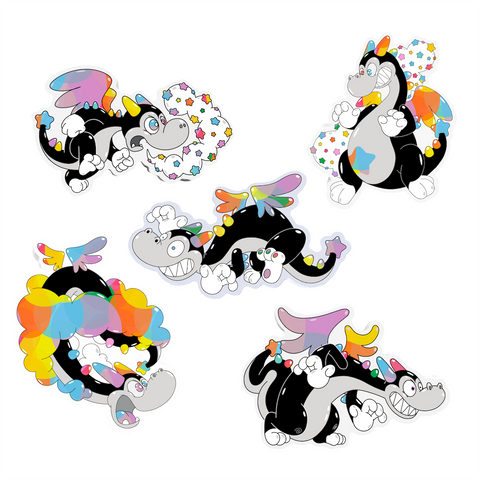 Buster the Dragon Sticker Pack (Color! Collection)