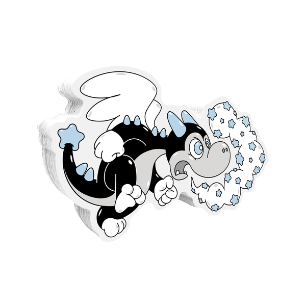 Buster the Dragon Puff Sticker (Ariel's Collection)