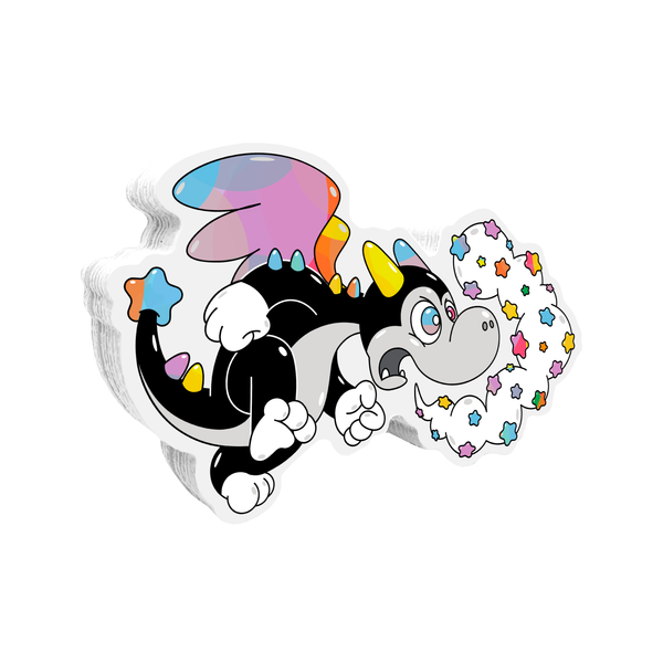 Buster the Dragon Puff Sticker (Color! Collection)