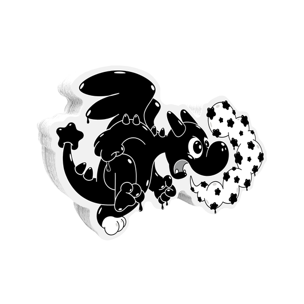 Buster the Dragon Puff Sticker (Inked! Collection)