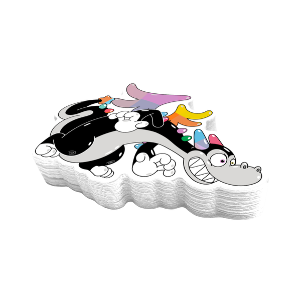 Buster the Dragon Sneaks Sticker (Color! Collection)
